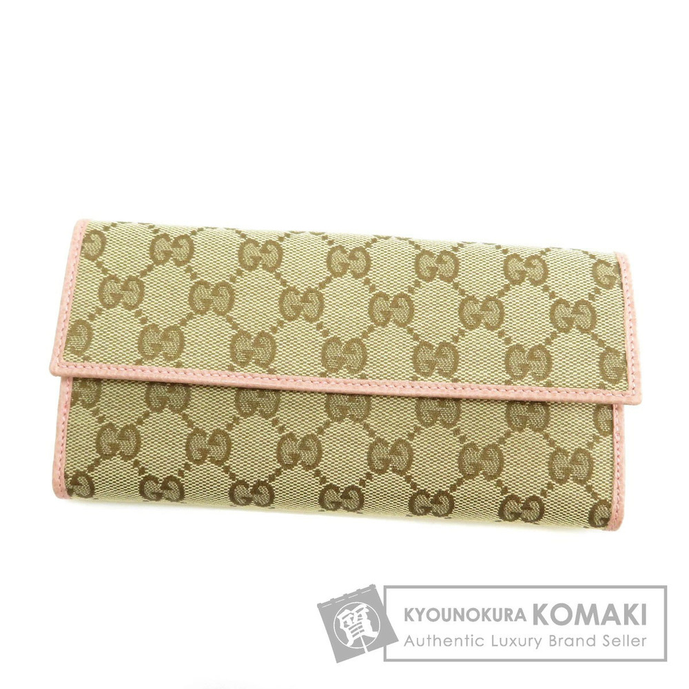 Gucci GG Long Wallet Canvas Leather